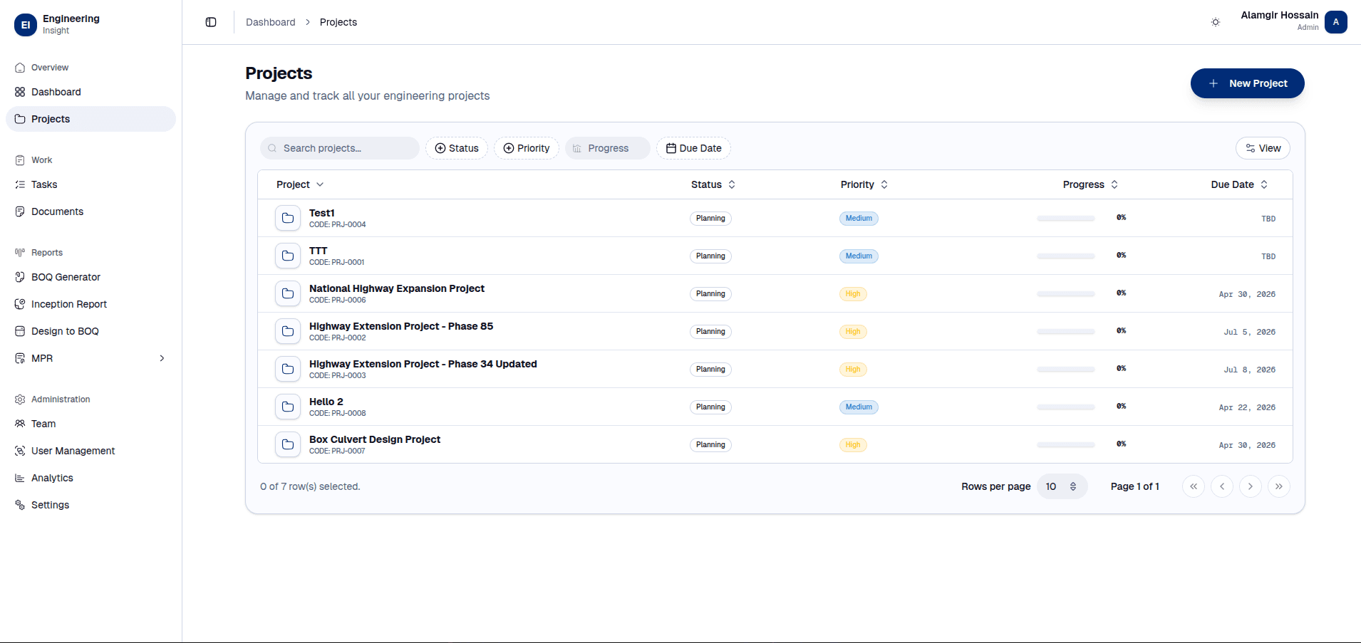 Engineering Design & Automation Dashboard - BOQ Generation & Document Processing